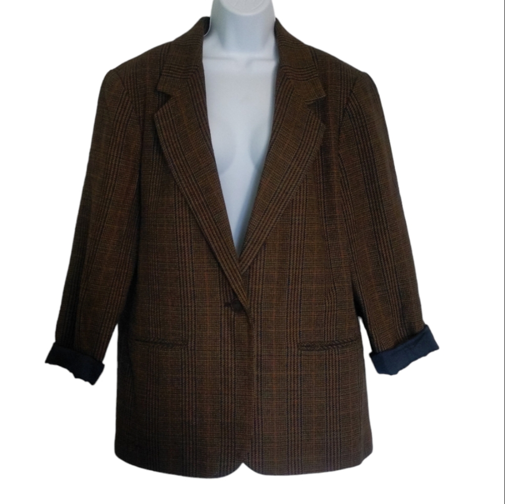 Sag Harbor Vintage Wool Blend Blazer, 14